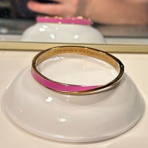 Kate Spade Vibrant Pink and Gold Bracelet